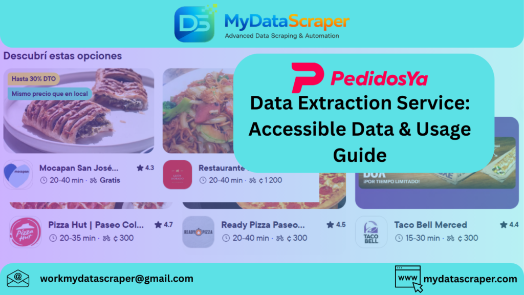 PedidosYa Data Extraction Service