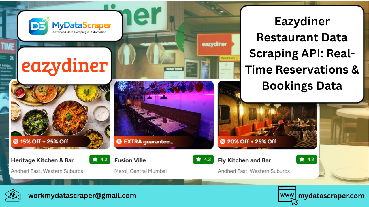 Eazydiner Restaurant Data Scraping API Real-Time Reservations & Bookings Data