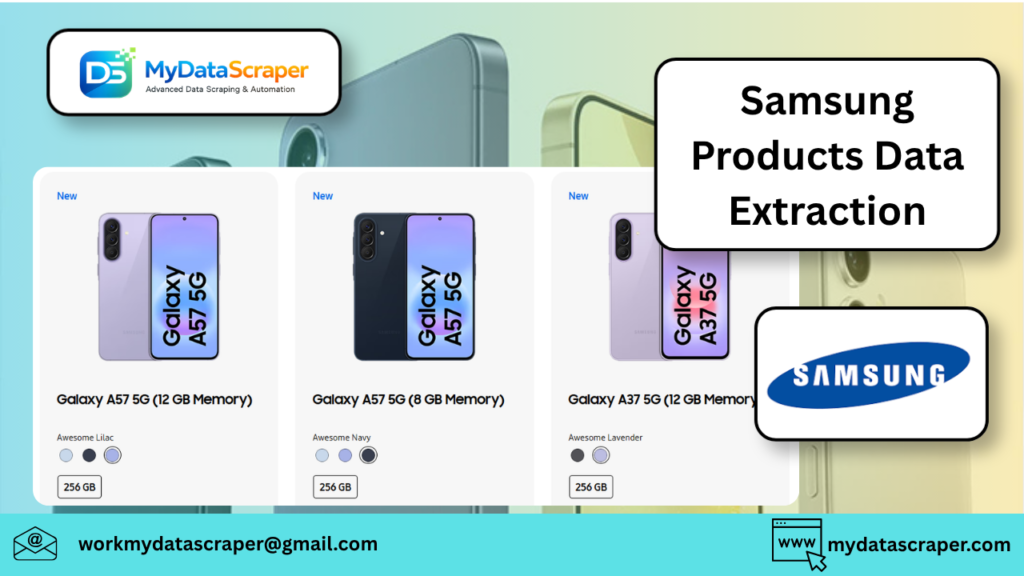 Samsung Products Data Extraction