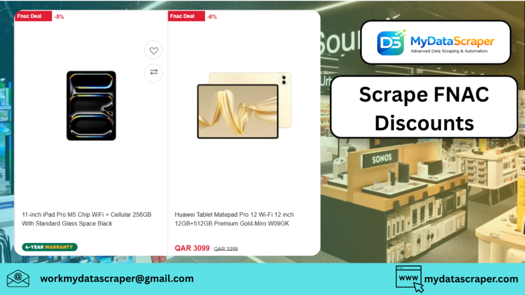 Scrape FNAC Discounts