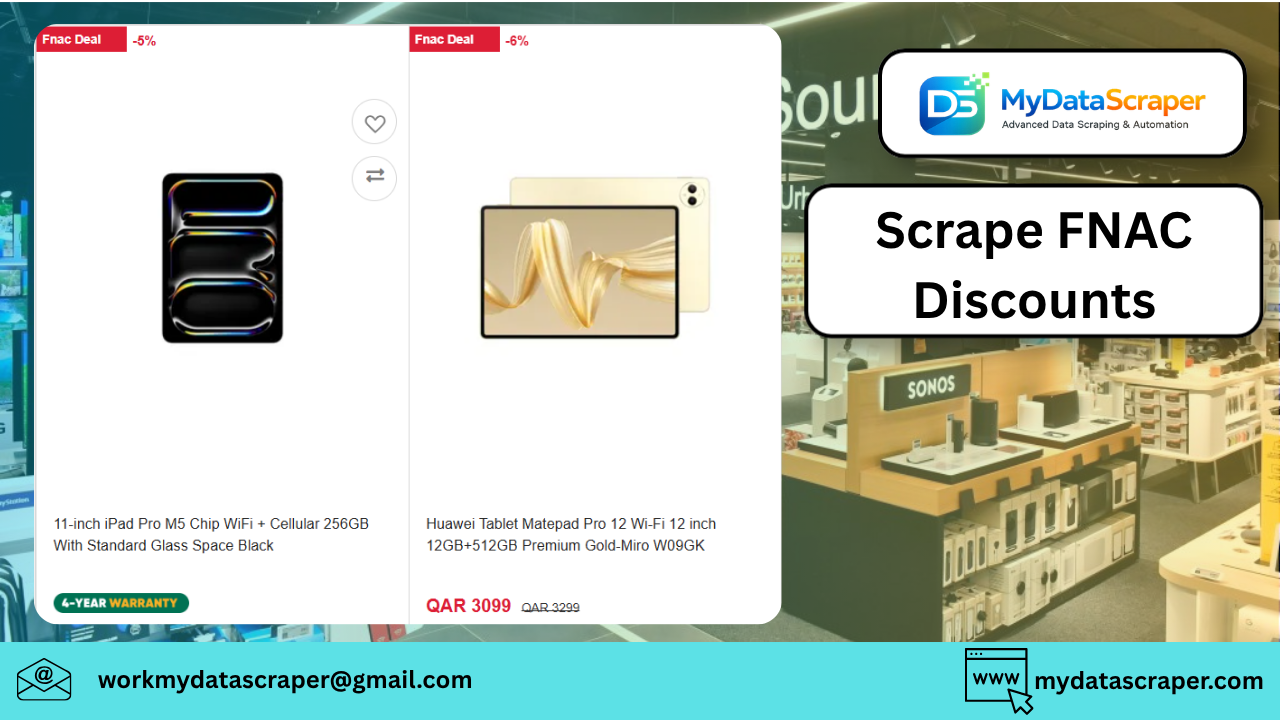 Scrape FNAC Discounts
