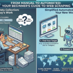 Complete beginner's guide to web scraping hero image with step-by-step data extraction visual