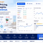 Hero image showing automated extraction of hotel prices flight data and reviews from Booking.com Expedia Airbnb for revenue management