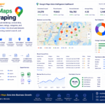 Google Maps data scraping hero image showing automated extraction of local business listings